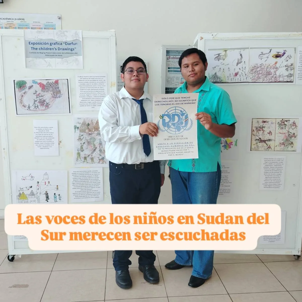 Exposición “Las voces de los niños de Sudán del Sur”